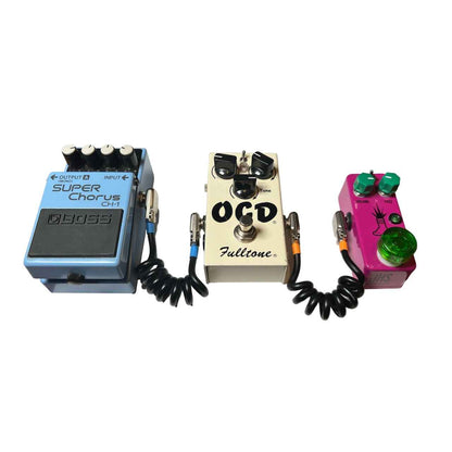 6" Mini Coiled Pedalboard Patch Cable – Handmade with Mogami & SquarePlug